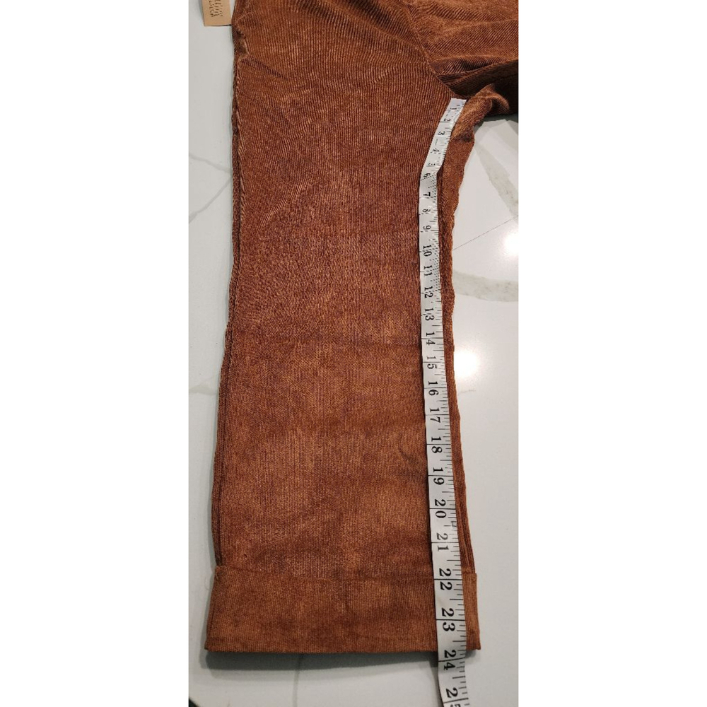 Wanderlux Brown Corduroy Overalls Women's S Adjustable Straps Bib jumpsuit NWT - Picture 11 of 12